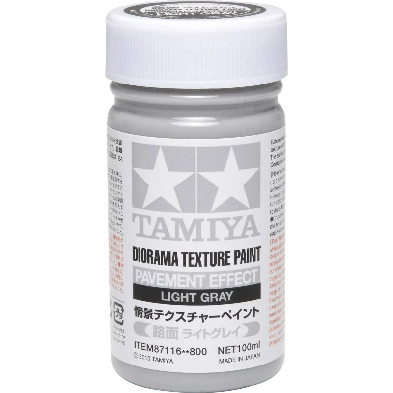 Tamiya Diorama Texture Paint Pavement Lys Grå 100 ml