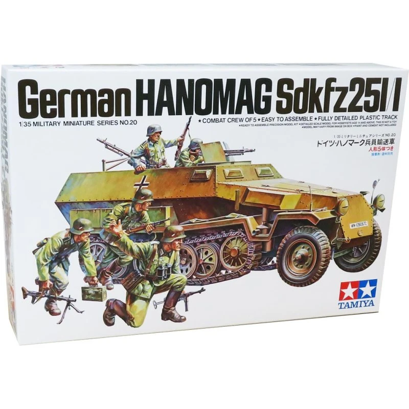 Tamiya 35020 Hanomag Sdkfz251/1 1:35 Modelkampvogn