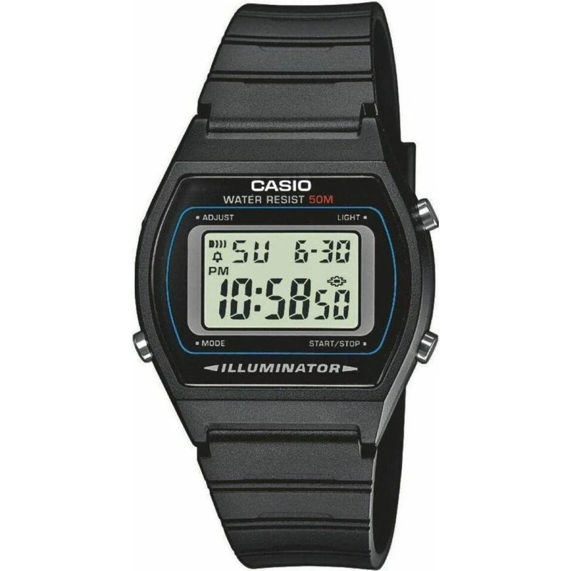 Casio W-202-1AVEF Herre Digital Armbåndsur, Sort