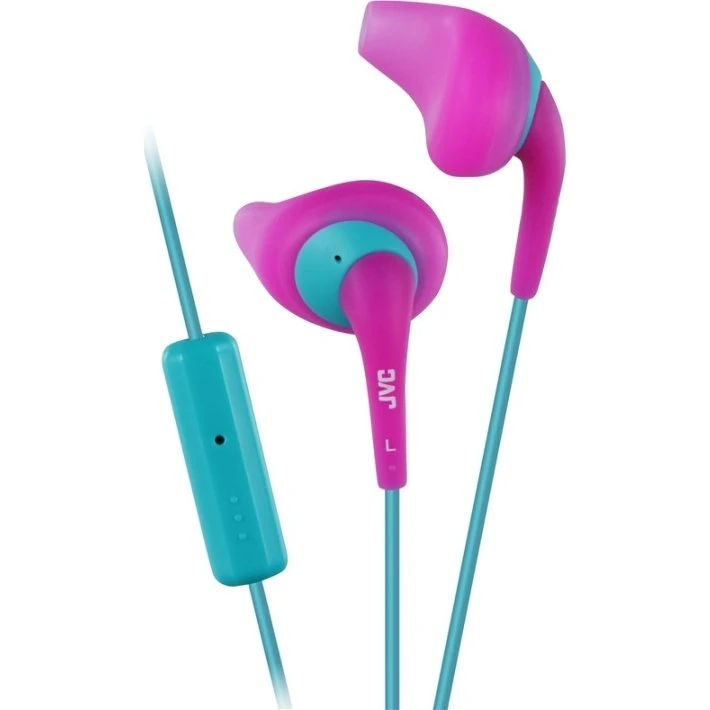 JVC ENR15 Gumy Sport Rosa In-Ear Hovedtelefon med Mic