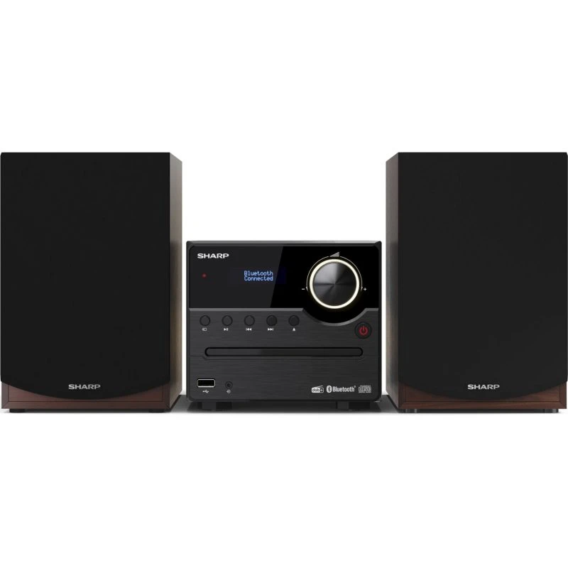 Sharp XL-B517D DAB/FM/CD/MP3/USB Mikrosystem, Brun, 15W