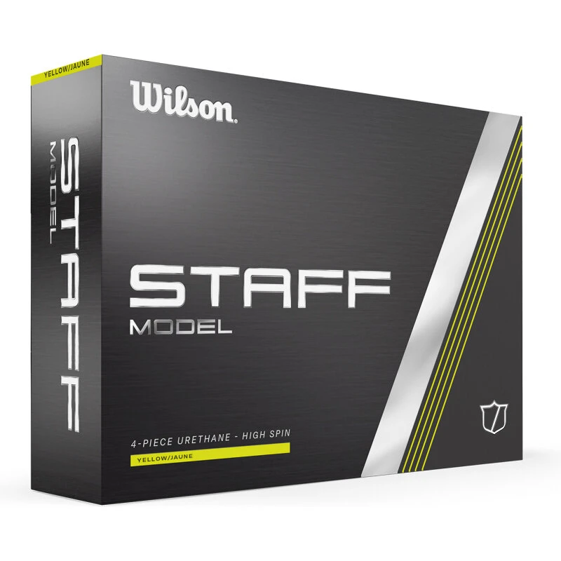 Wilson Staff Model 12-pak golfbolde, gul