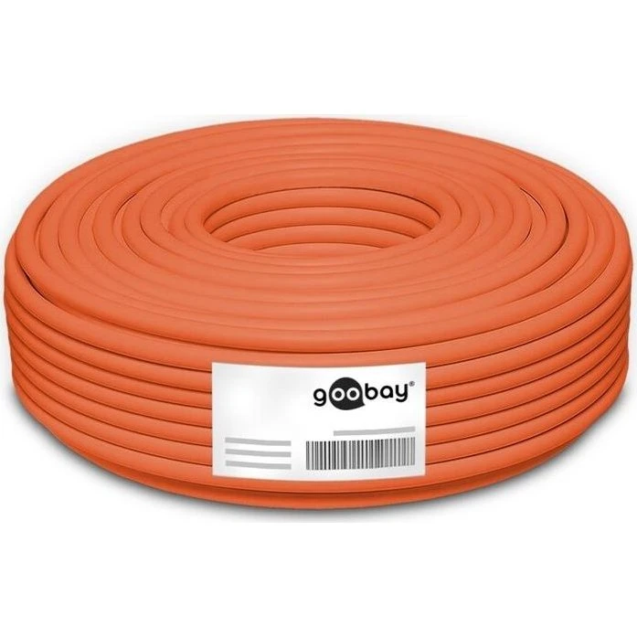 Goobay CAT 7A S/FTP 50m Orange Solid Netværkskabel