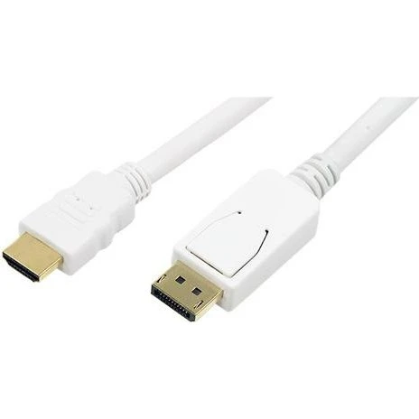 LogiLink DisplayPort -> HDMI 2m Hvid