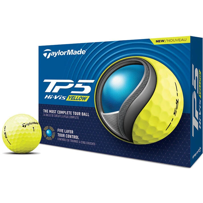 TaylorMade TP5 2024 Golfbolde 12-pack, Gul