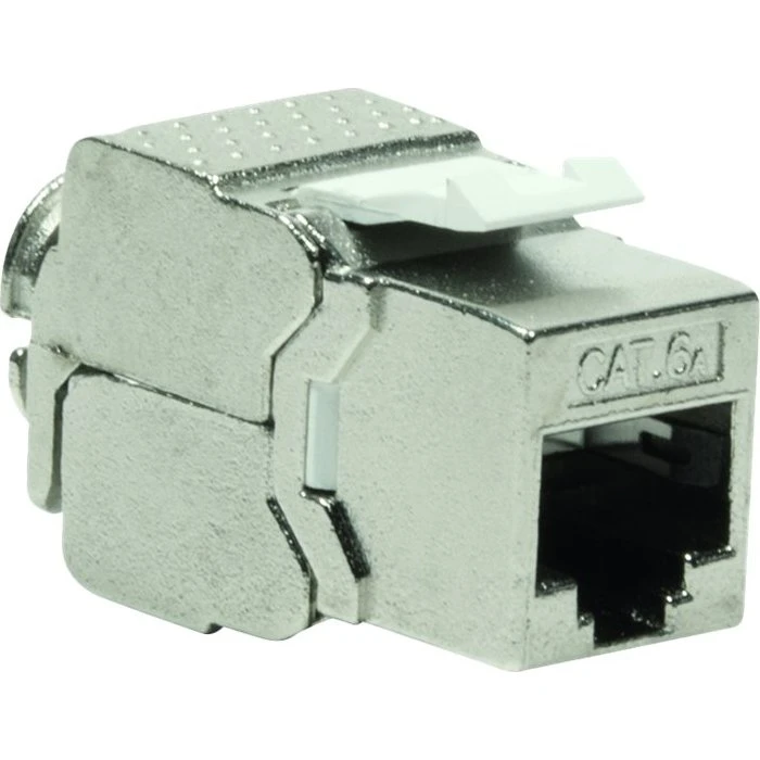 LogiLink Cat.6a STP Keystone RJ45 180° Toolless Slim