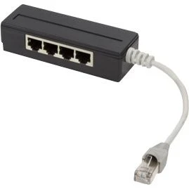LogiLink Afskærmet Netværkssplitter RJ-45 15 cm Sort