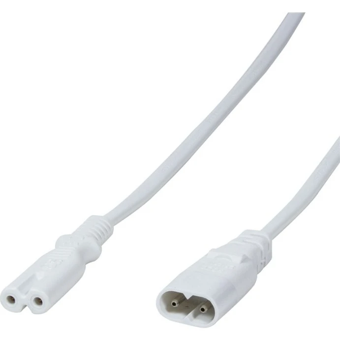 LogiLink Apparatsladd 2m, C8-hane til C7-hona, hvid
