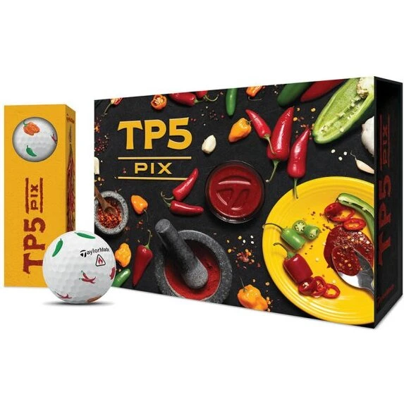 TaylorMade TP5 Chili golfbolde - 1 dusin (12 stk)