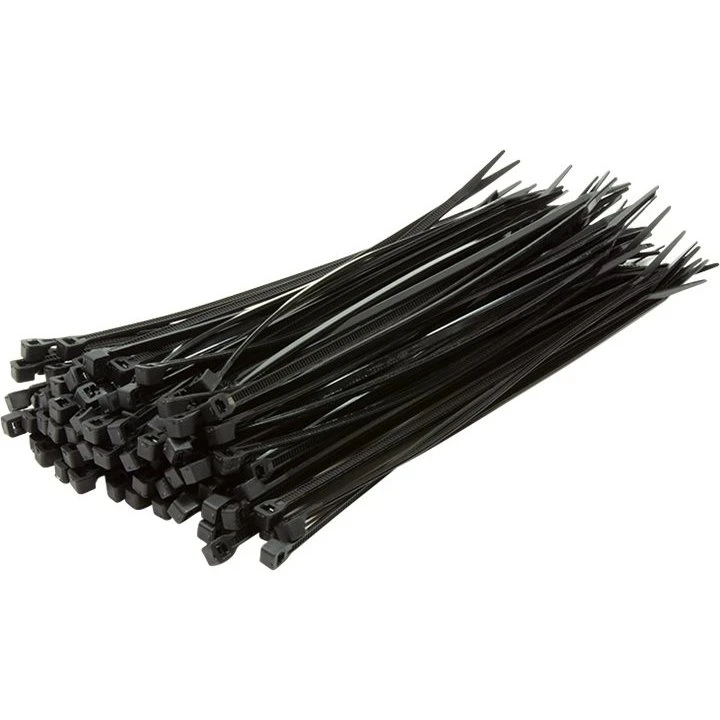 LogiLink Kabelbånd 20 cm, sort (100 stk)