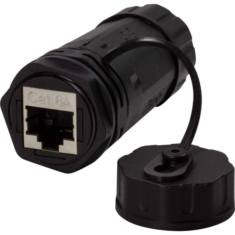 LogiLink Cat6A Skruetilslutning Udendørs 2xRJ45 IP68