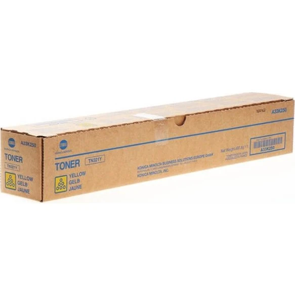 Konica Minolta TN321Y Gul 30000 sider A33K250
