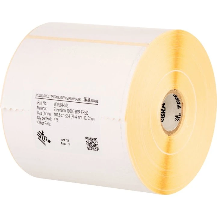 Zebra Z-Perform 1000T Etiketter 50,8 x 101,6 mm (4 ruller)