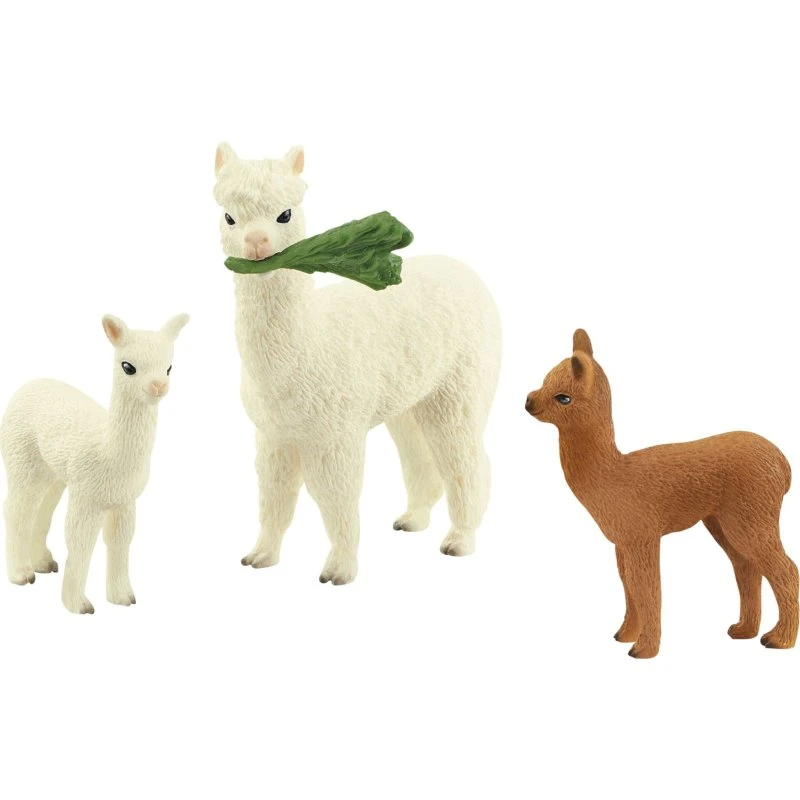 Schleich Alpakafamilie – Figursæt fra WILD LIFE