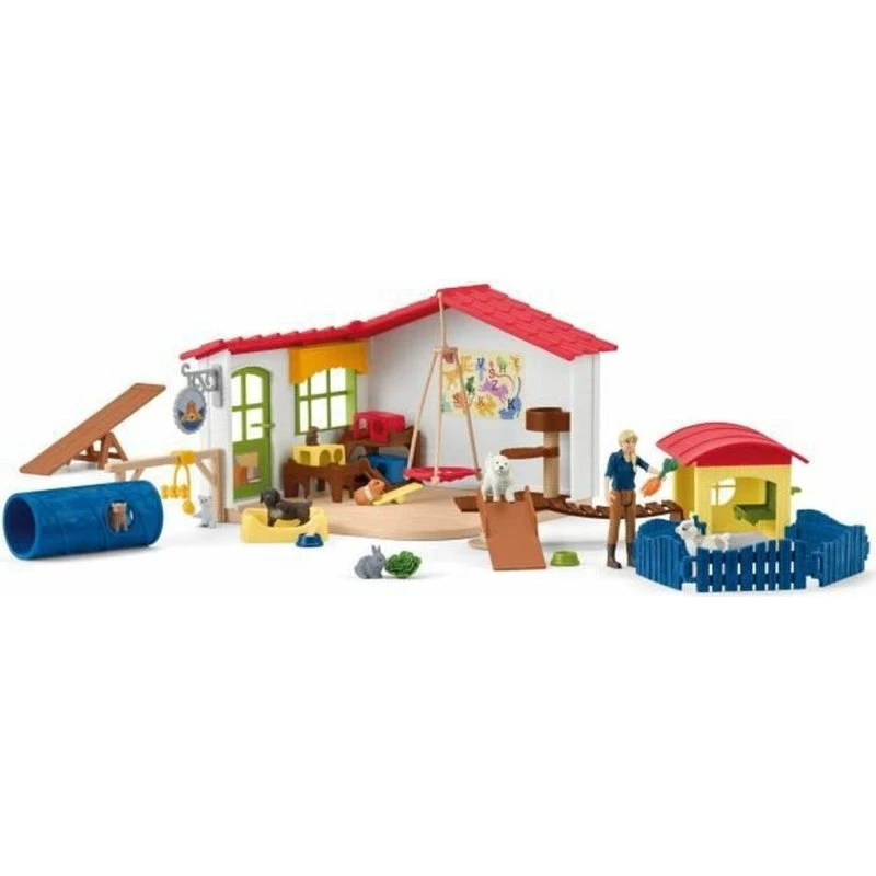 Schleich 42607 Djurhotell – Legetøj til dyr med mange eventyr