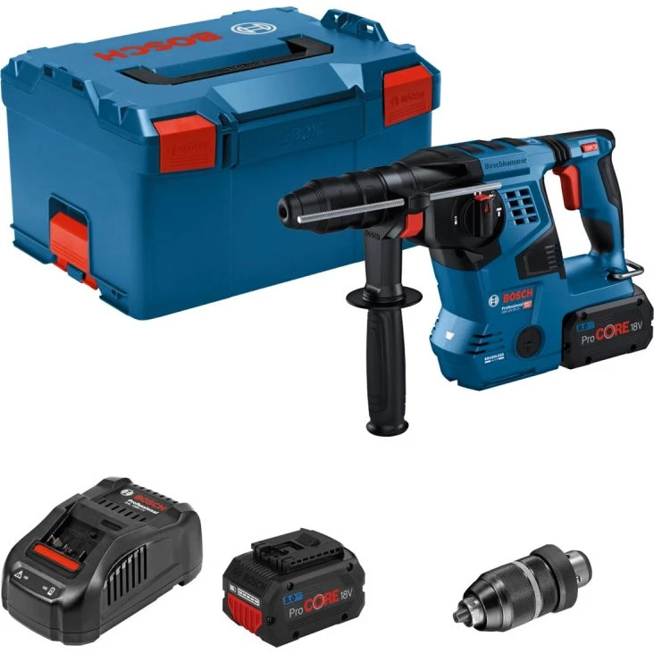 Bosch GBH 18V-28 CF Akkuborehammer 2x8Ah L-Boxx