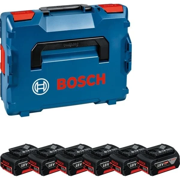 Bosch 1600A02A2S 6x4,0 Ah Li-Ion Batterisæt 18 V