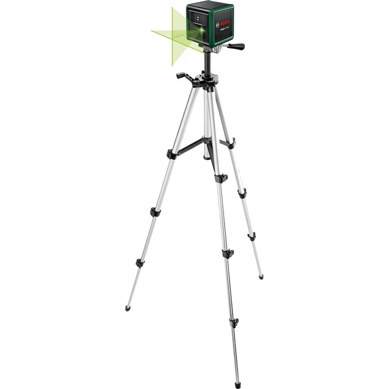 BOSCH Quigo Green Krydslinjelaser 12 m med Stativ