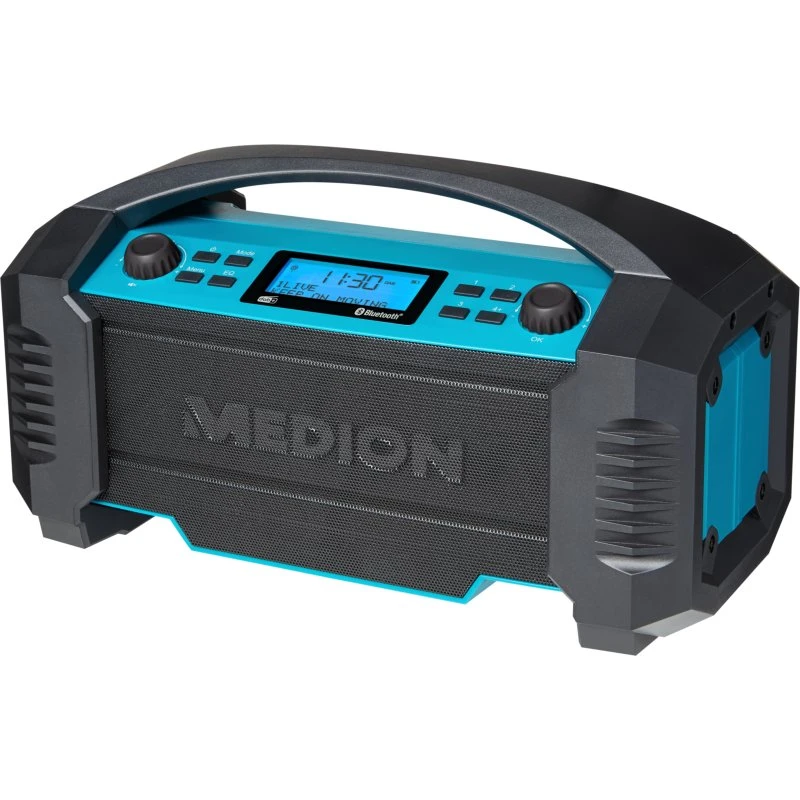 Medion LIFE E66050 Baustellenradio 15W, DAB+/FM, Bluetooth 5.0, Blå/Sort