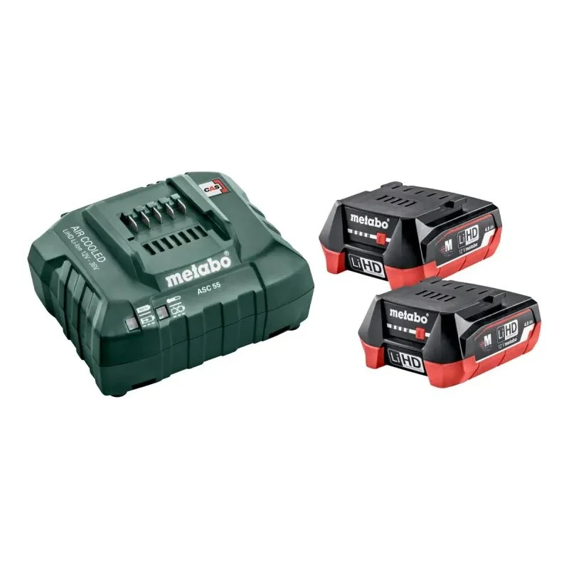 Metabo 685301000 12V 4,0Ah LiHD Batteri & Oplader Sæt