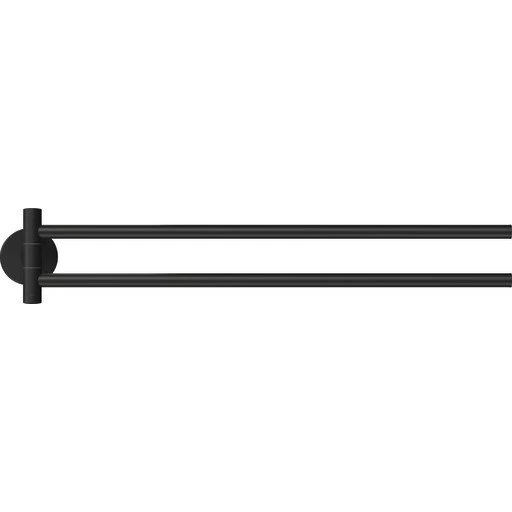 Tesa Moon Håndklædestang 2-armet, 46,5 cm, sort