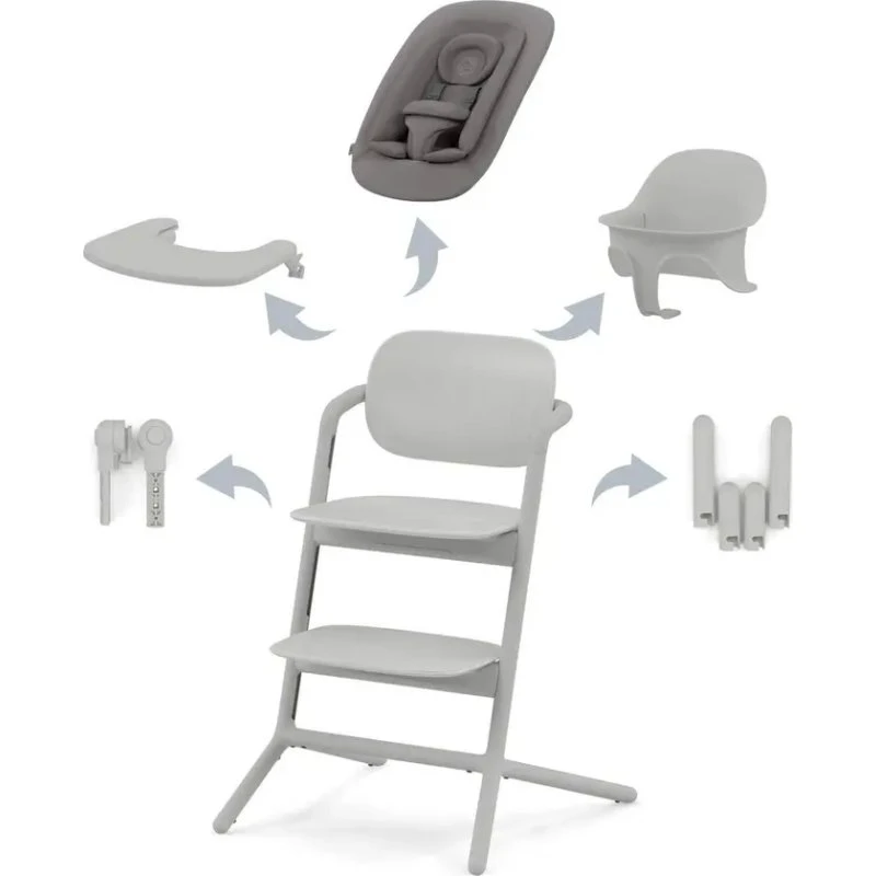 Cybex Lemo 4-i-1 Højstol Suede Grey