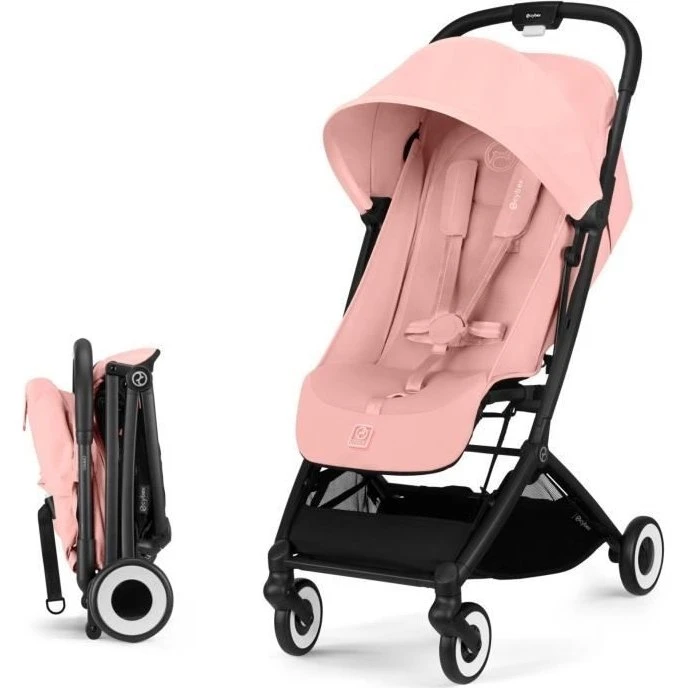 CYBEX Orfeo 4 hjul Candy Pink – Ultrakompakt rejseklapvogn