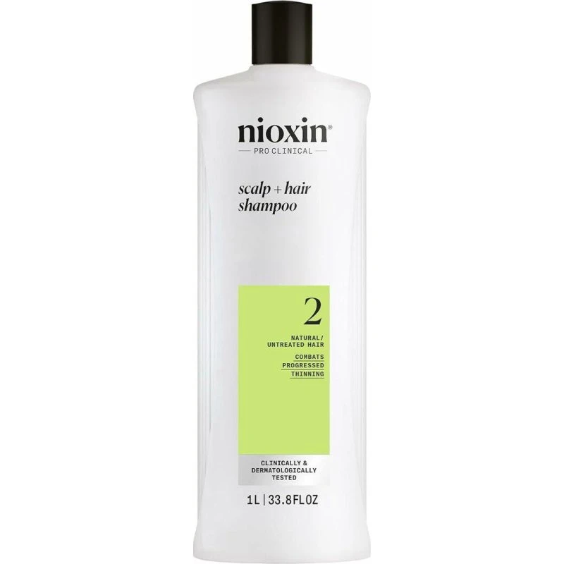 Nioxin System 2 Shampoo 1 L til skrøbeligt hår