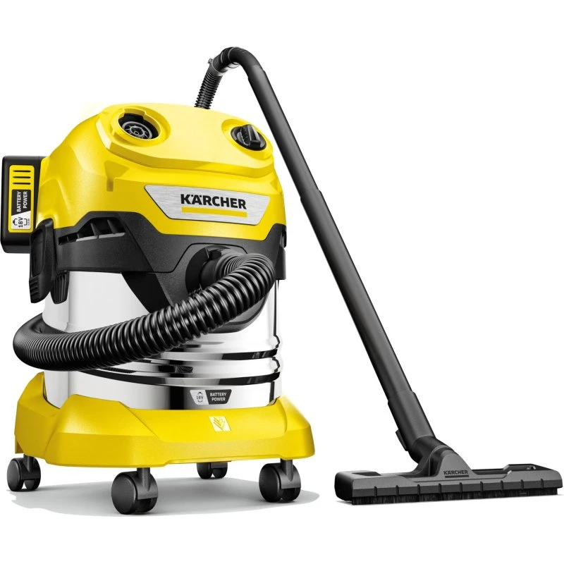 Kärcher WD 4-18 S Dual Battery Set Gul