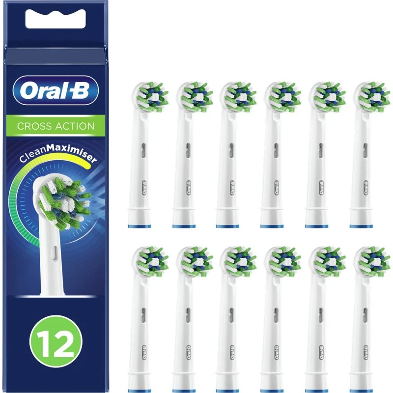Oral-B Cross Action Tandbørstehoveder 12 stk