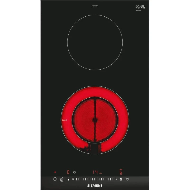Siemens iQ300 ET375FFP1E Keramisk kogeplade 2 plader