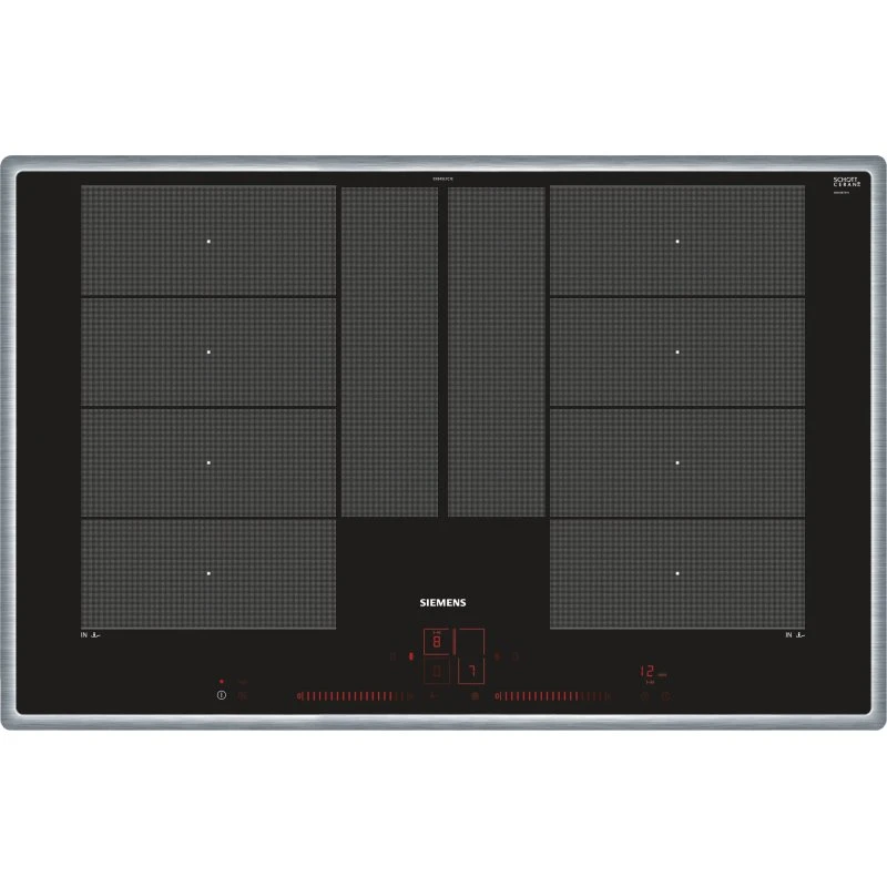 Siemens iQ700 EX845LYC1E 4-plade Induktionskogeplade, sort/rustfrit stål