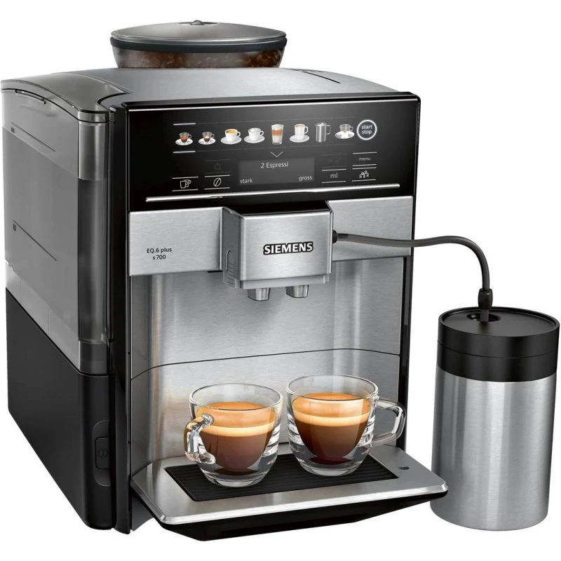 Siemens EQ.6 plus s700 Fuldautomatisk Espressomaskine 1,7 L Rustfrit Stål/Sort