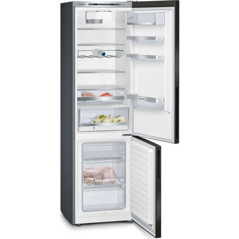 Siemens KG39E8XBA Fritstående kølefryseskab, BlackSteel