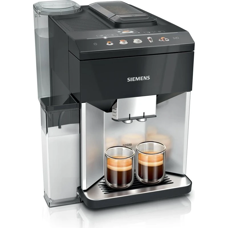 Siemens EQ.500 TQ513D01 Automatisk Kaffemaskine, Daylight Silver/Piano Black
