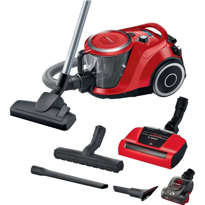 Bosch Serie 6 ProAnimal BGC41PET Støvsuger uden pose, rød/sort