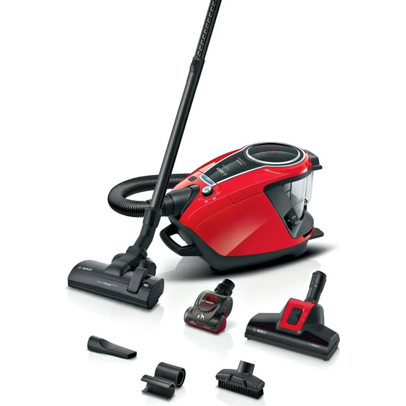Bosch Serie 8 BGS7PET1 Poseløs Støvsuger Rød 3L