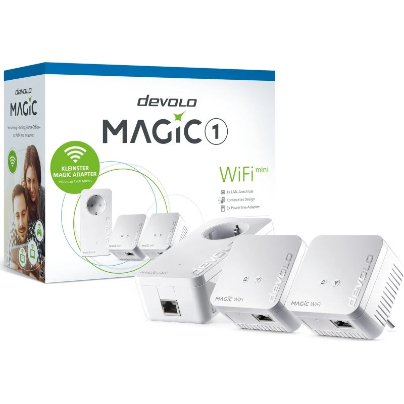 devolo Magic 1 WiFi mini Netværkssæt, 2 enheder, hvid