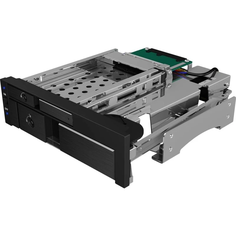 RaidSonic ICY BOX IB-173SSK 2.5" & 3.5" Hot-Swap Drevskuffe, Sort