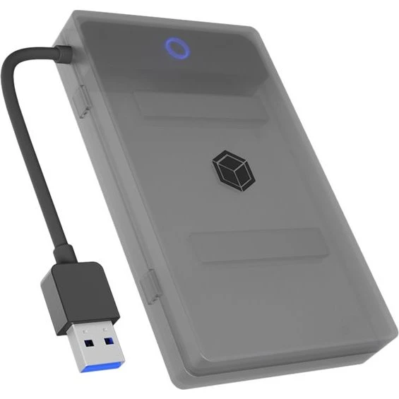 ICY BOX IB-AC603b-U3 2.5" USB 3.2 Gen 1 Ekstern HDD/SSD-Kabinet, Sort