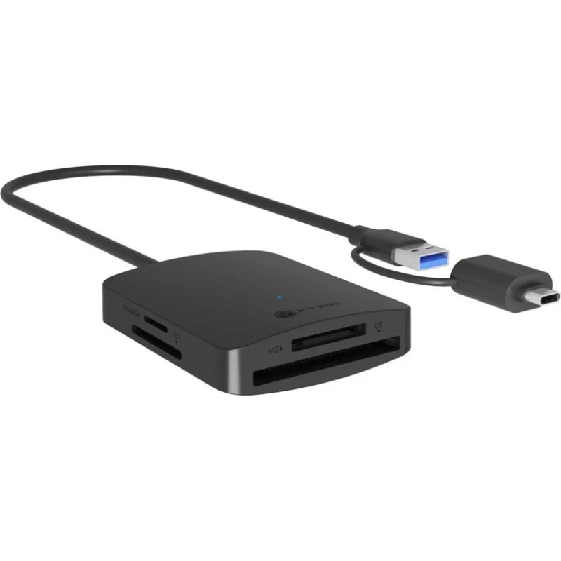 ICY BOX IB-CR302-CU3 USB-C Kortlæser, Sort