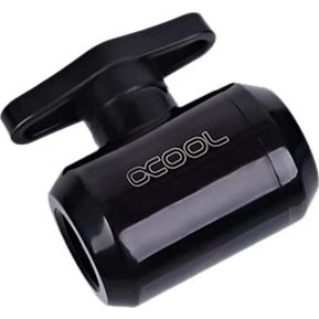 Alphacool Eiszapfen 2-way ball valve G1/4, sort
