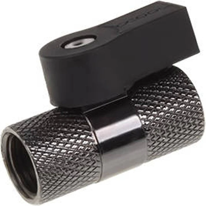 Alphacool 17354 2-Vejskugleventil G1/4, Sort Nikkel
