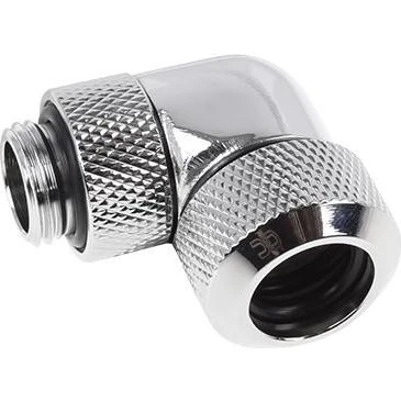 Alphacool Eiszapfen 90° HardTube Kompressionsfitting 13mm G1/4" Krom