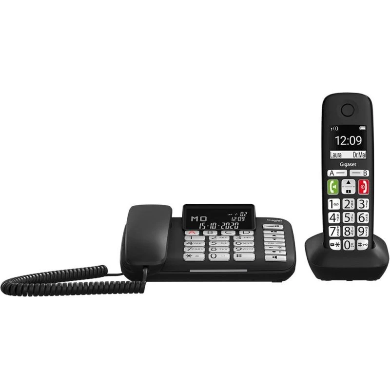 Gigaset DL780 Plus Analog/DECT Telefon Sort