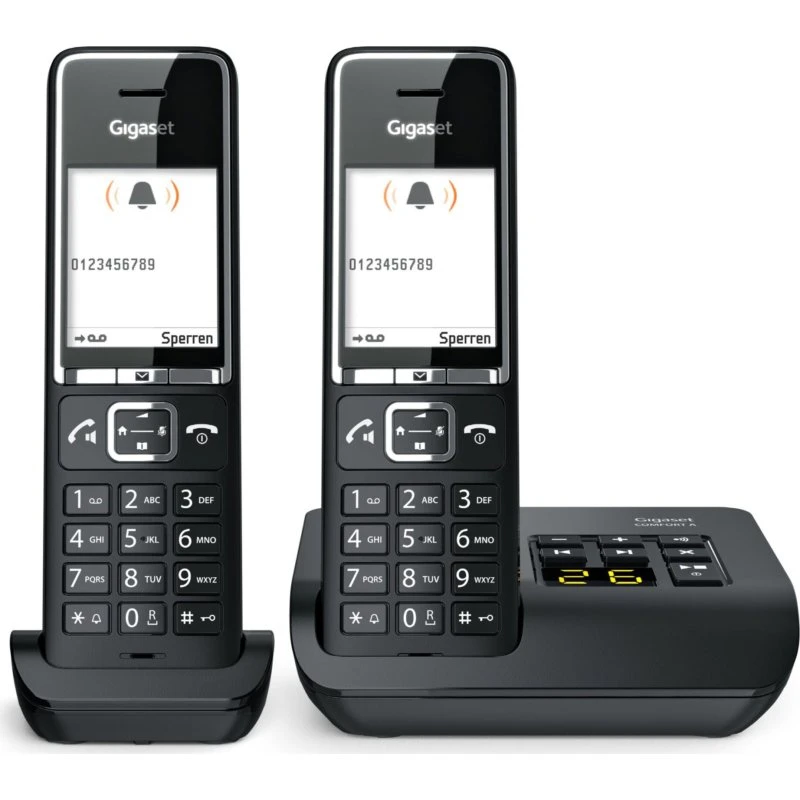 Gigaset Comfort 550A Duo Sort, 2x Håndsæt