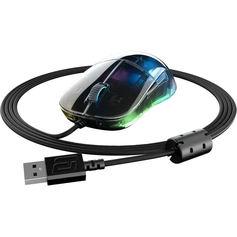 Endgame Gear XM1 RGB Gaming Mus, 16000 DPI, Transparent, Højrehånd