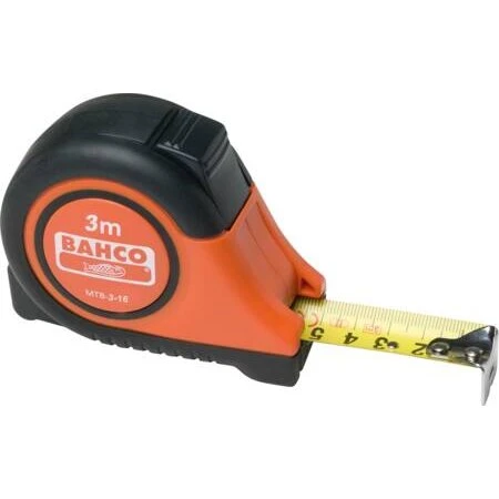 MTB Båndmål 5 m x 25 mm med magnet og bælte-clip