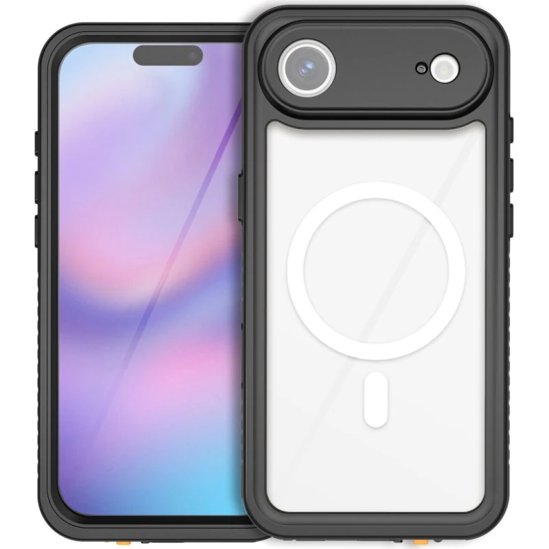 4Smarts Stark Vandtæt Cover til iPhone 17 Air, IP68, MagSafe, Sort