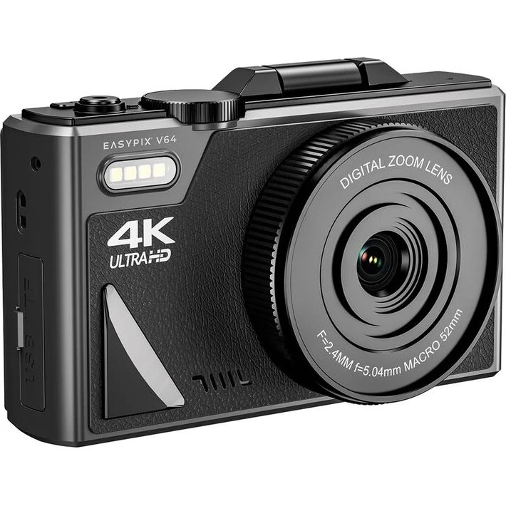 Easypix V64 Flip Digitalkamera 13MP Sort